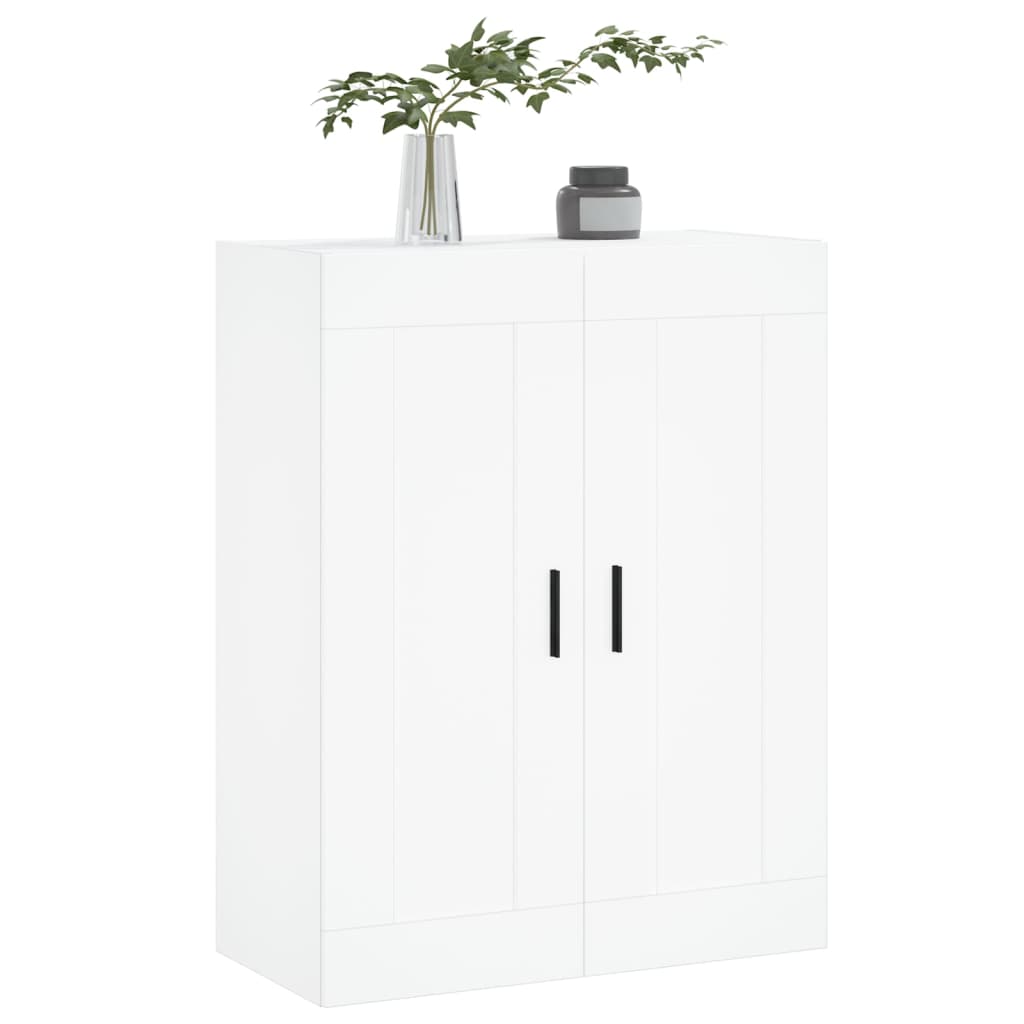 vægskab 69,5x34x90 cm konstrueret træ hvid