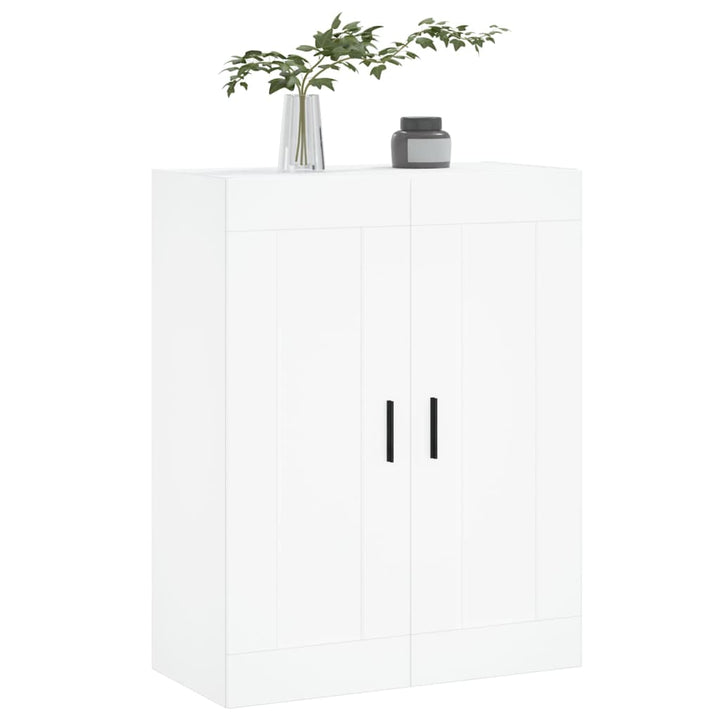 vægskab 69,5x34x90 cm konstrueret træ hvid