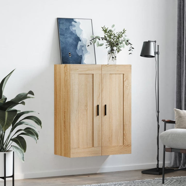 vægskab 69,5x34x90 cm konstrueret træ sonoma-eg