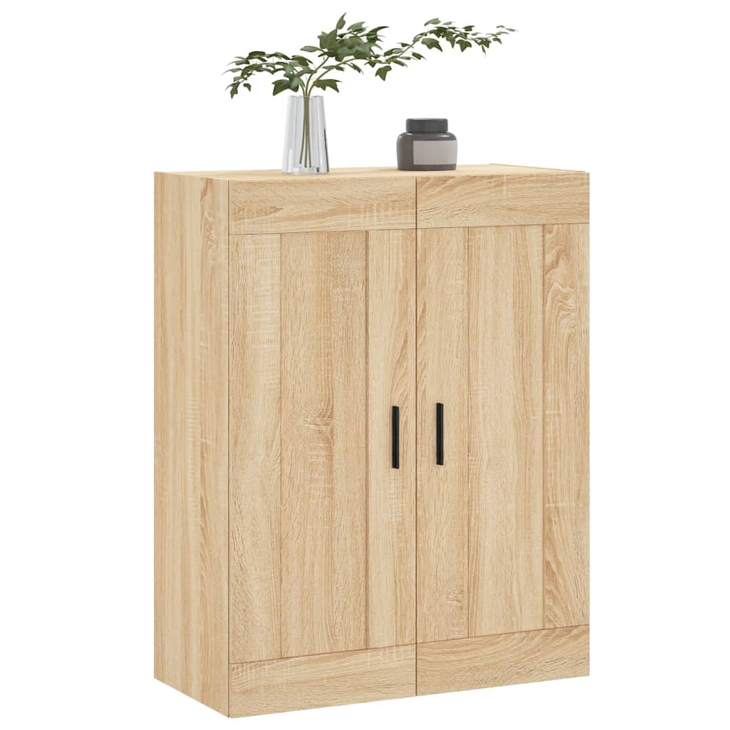vægskab 69,5x34x90 cm konstrueret træ sonoma-eg
