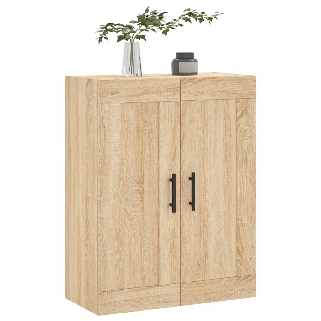 vægskab 69,5x34x90 cm konstrueret træ sonoma-eg