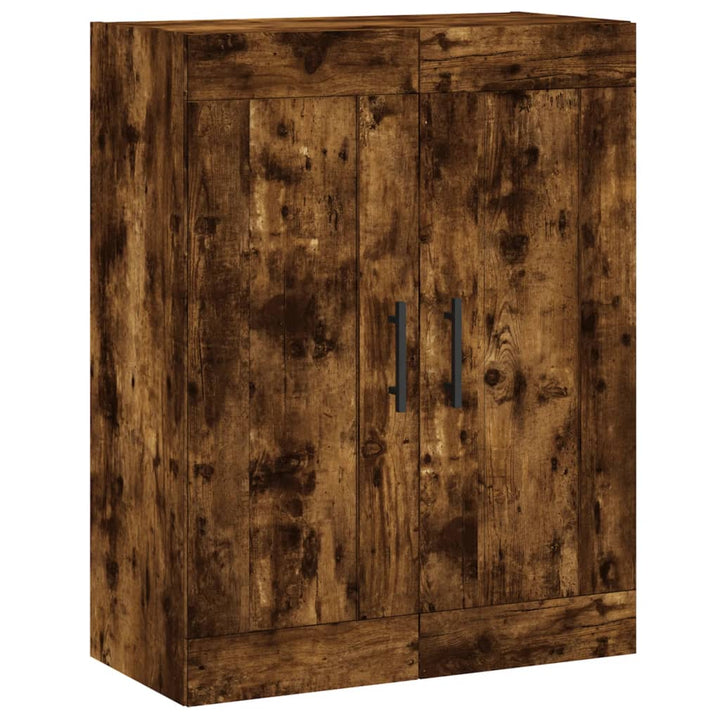 vægskab 69,5x34x90 cm konstrueret træ røget sonoma-eg