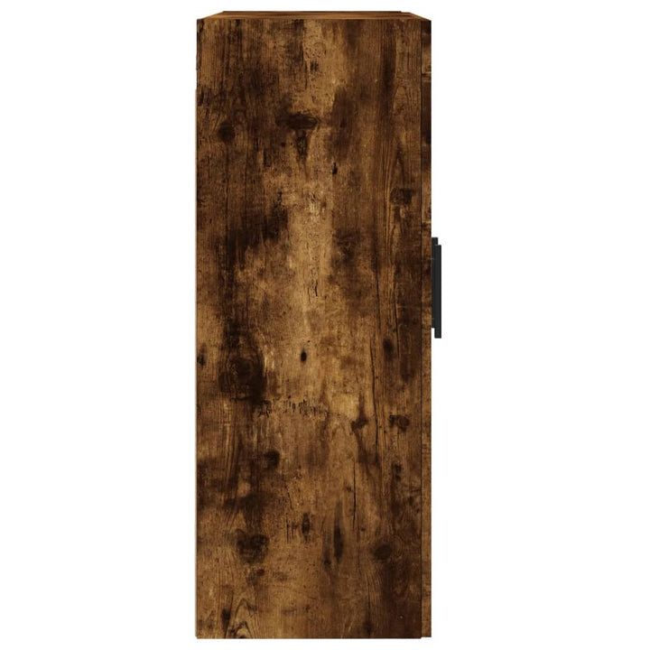 vægskab 69,5x34x90 cm konstrueret træ røget sonoma-eg
