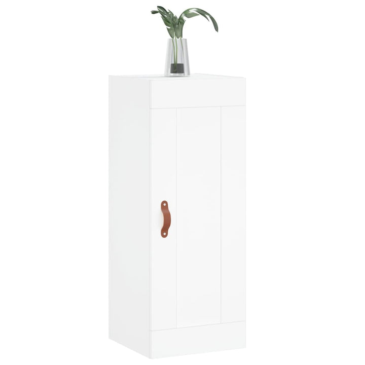 vægskab 34,5x34x90 cm konstrueret træ hvid