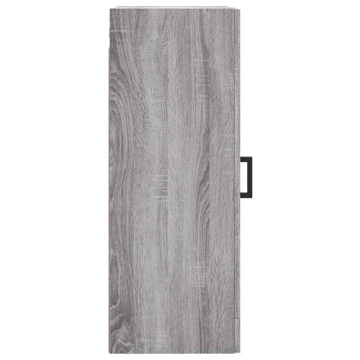vægskab 34,5x34x90 cm konstrueret træ grå sonoma-eg