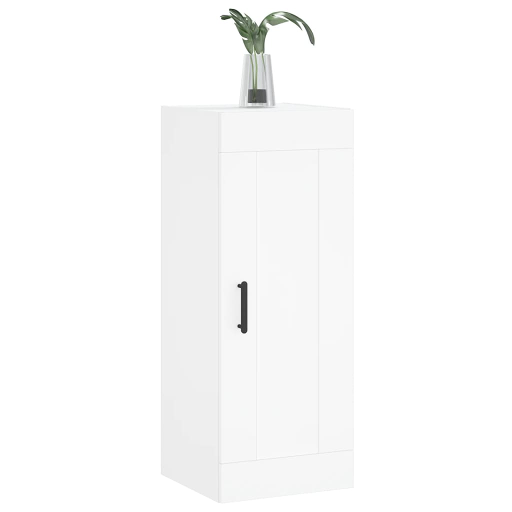 vægskab 34,5x34x90 cm konstrueret træ hvid