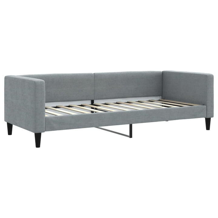 daybed 80x200 cm stof lysegrå