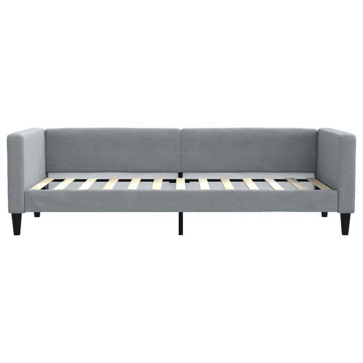 daybed 80x200 cm stof lysegrå