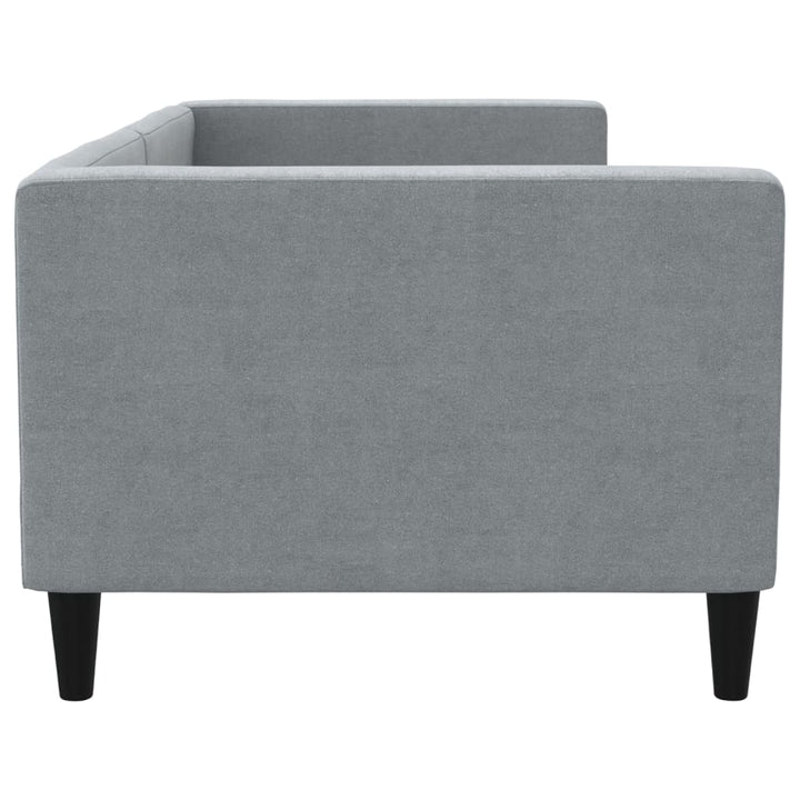 daybed 80x200 cm stof lysegrå