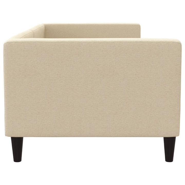 daybed 80x200 cm stof cremefarvet