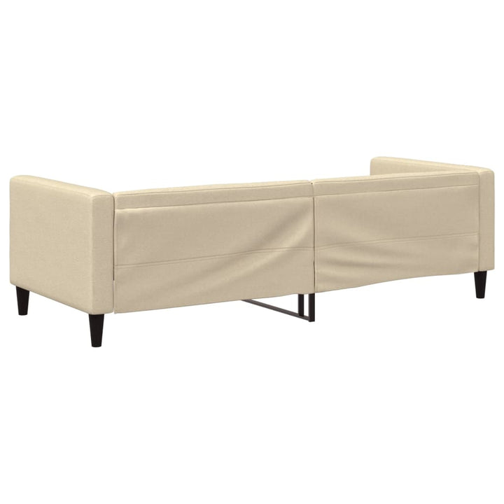 daybed 80x200 cm stof cremefarvet