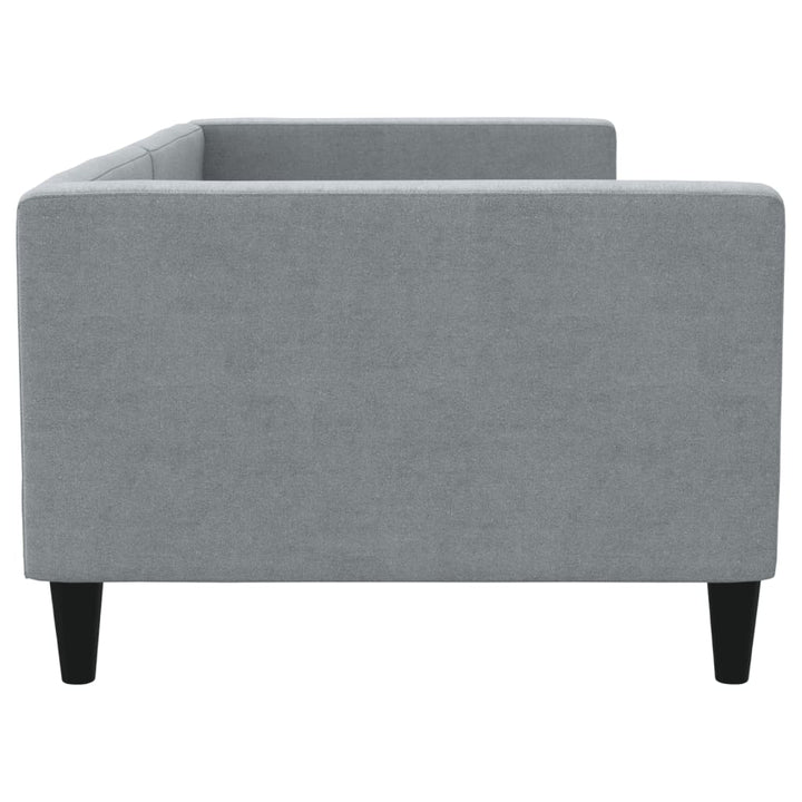 daybed 90x200 cm stof lysegrå