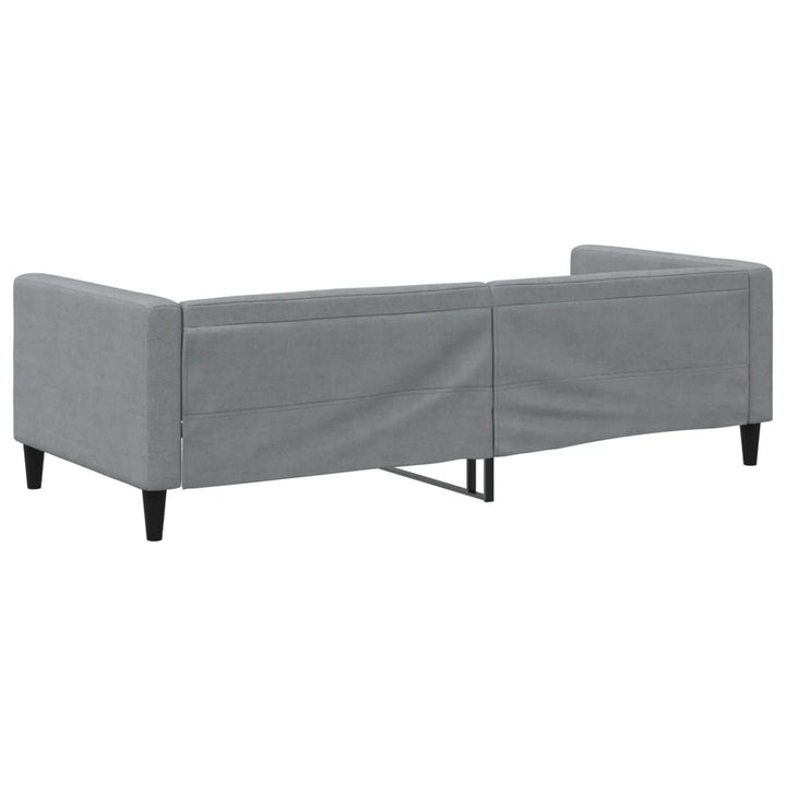 daybed 90x200 cm stof lysegrå