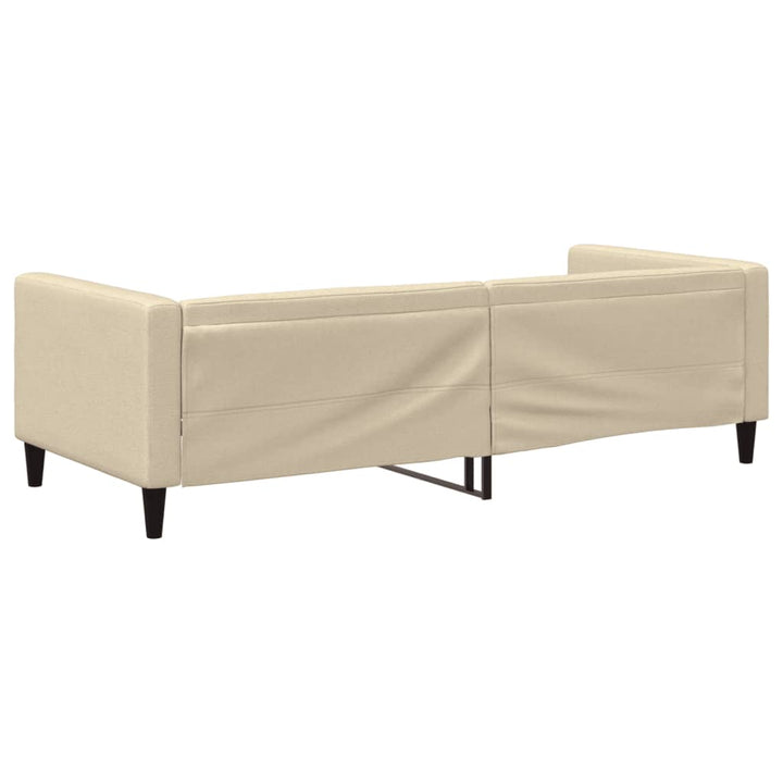 daybed 90x200 cm stof cremefarvet