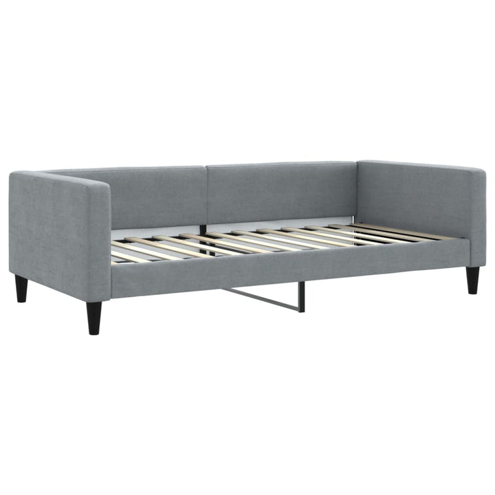 daybed 100x200 cm stof lysegrå