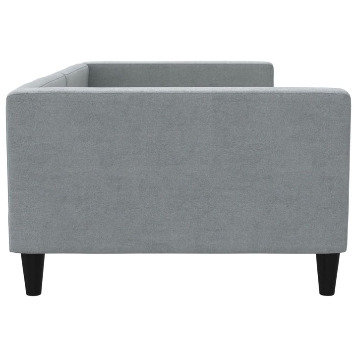 daybed 100x200 cm stof lysegrå