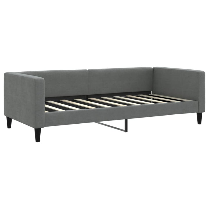 daybed 90x190 cm stof mørkegrå