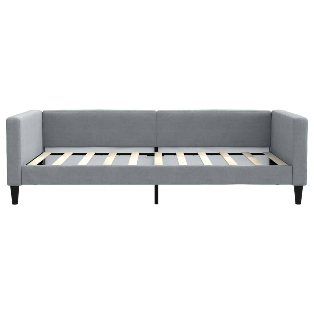daybed 100x190 cm stof lysegrå