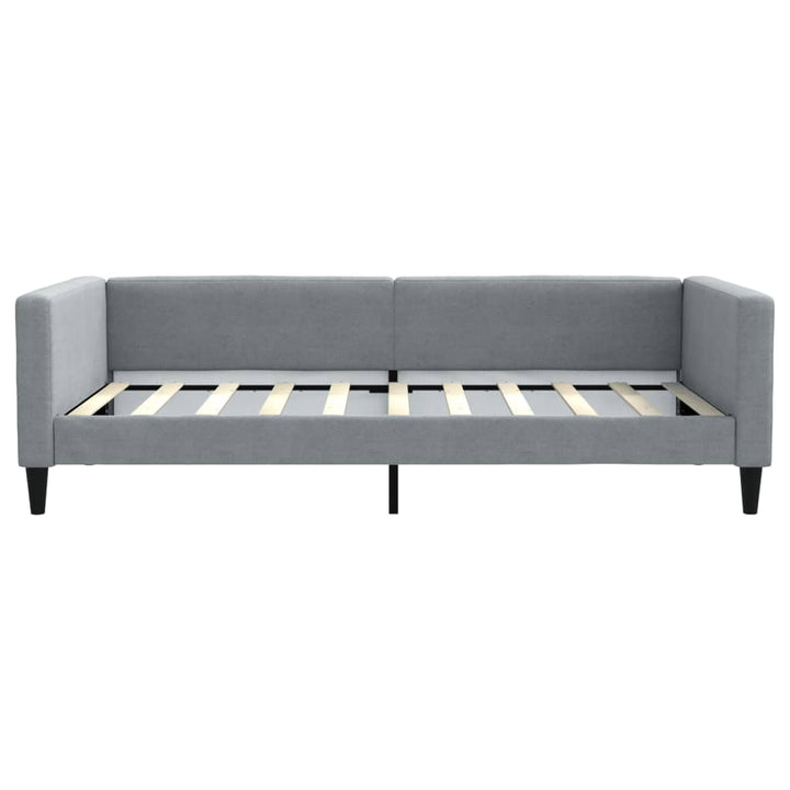 daybed 100x190 cm stof lysegrå