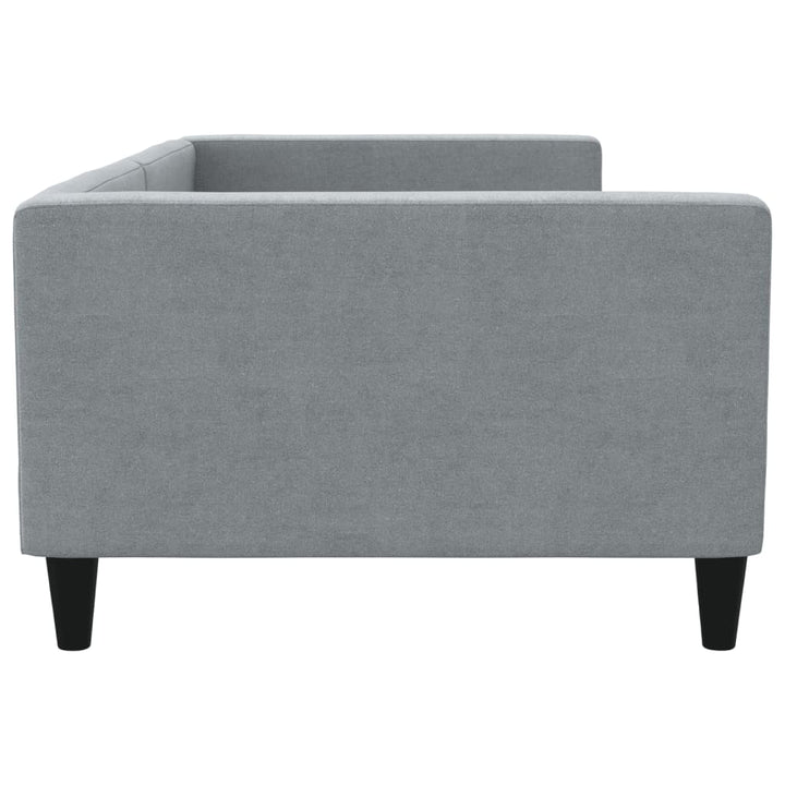 daybed 100x190 cm stof lysegrå