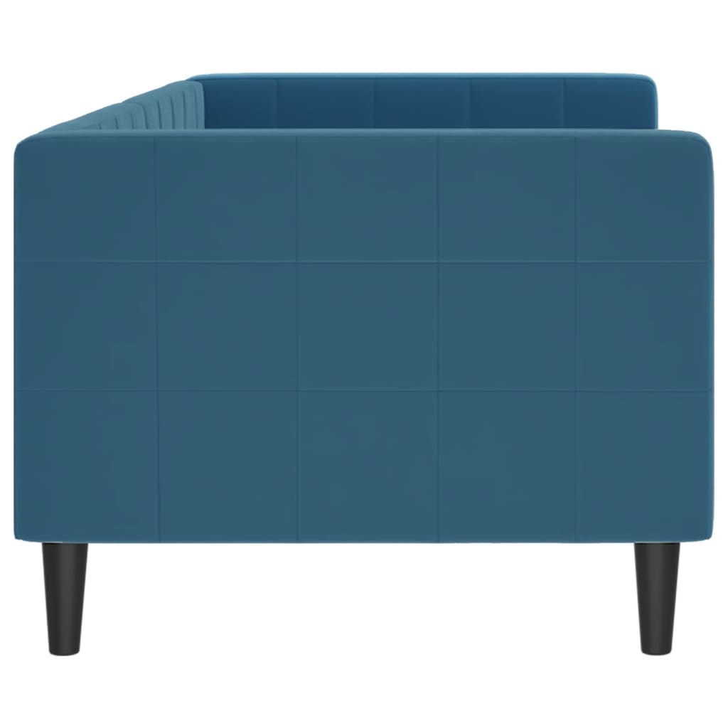 daybed 80x200 cm velour blå