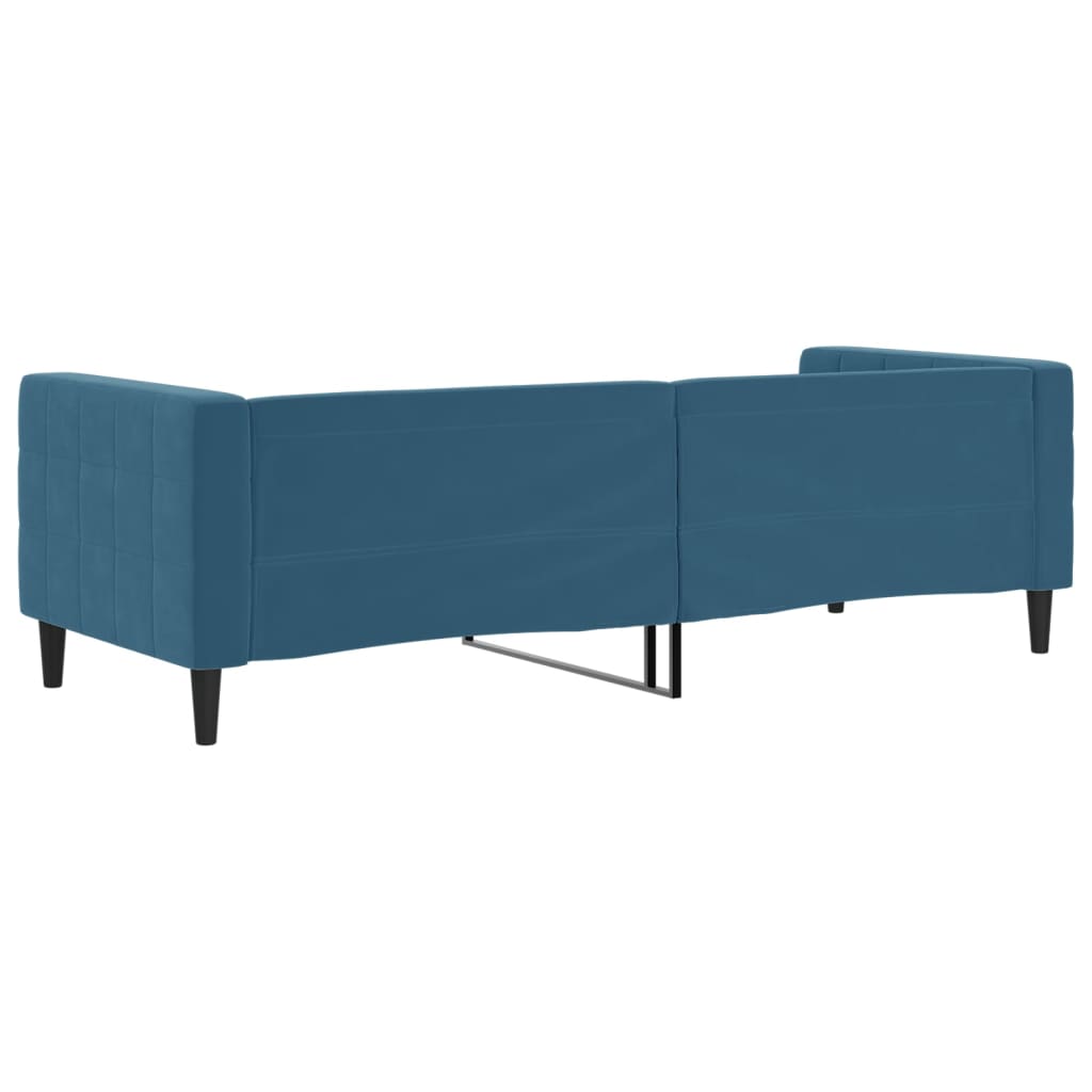 daybed 80x200 cm velour blå
