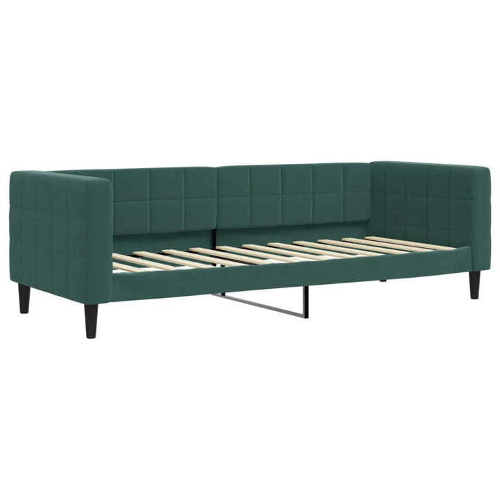 daybed 80x200 cm velour mørkegrøn