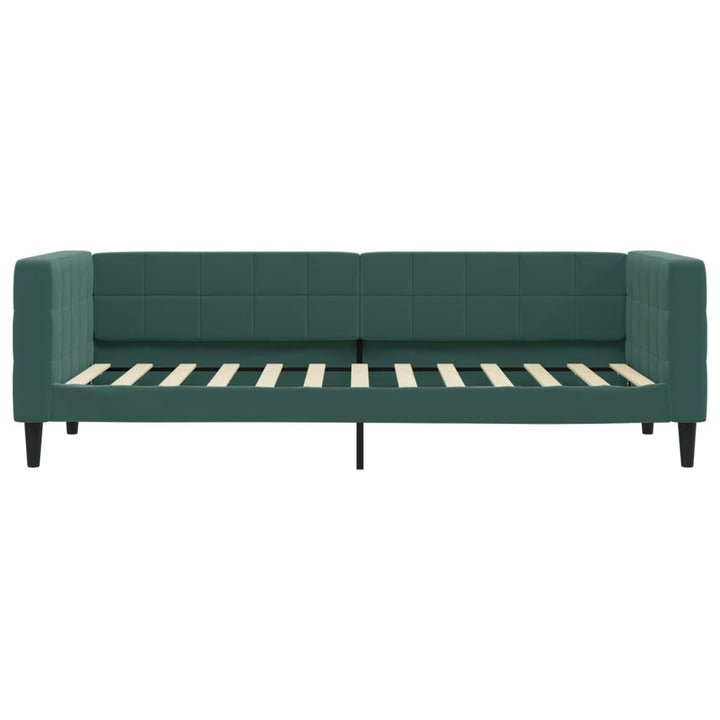 daybed 80x200 cm velour mørkegrøn