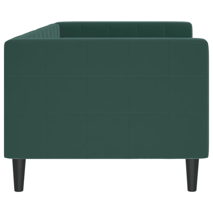 daybed 80x200 cm velour mørkegrøn
