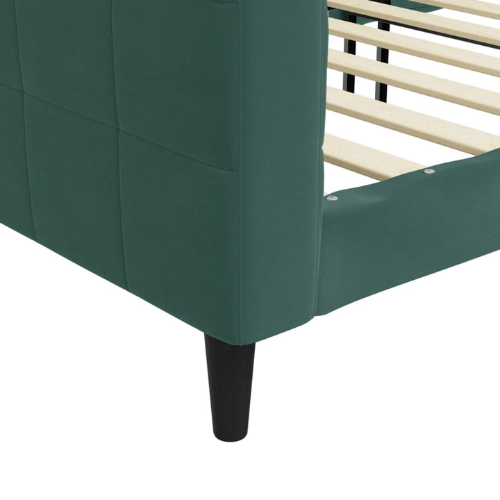 daybed 80x200 cm velour mørkegrøn