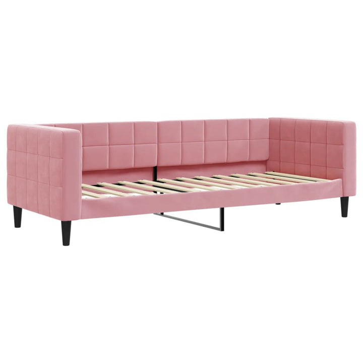 daybed 80x200 cm velour pink