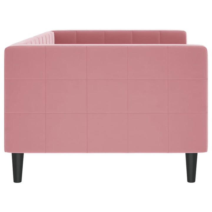 daybed 90x200 cm velour pink