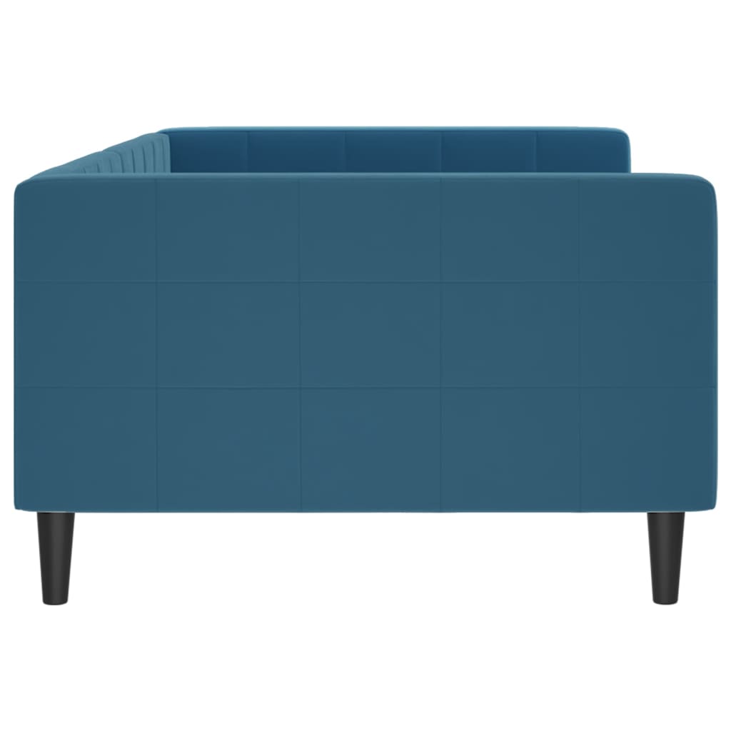 daybed 100x200 cm velour blå