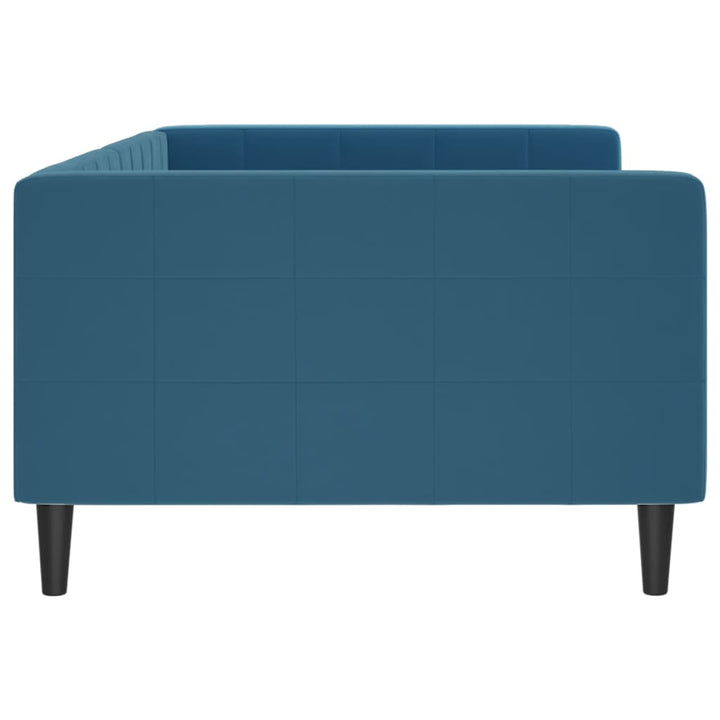 daybed 100x200 cm velour blå