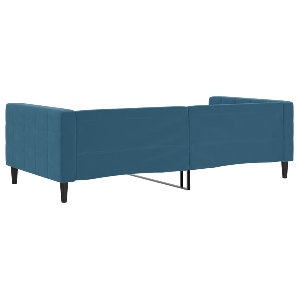 daybed 100x200 cm velour blå