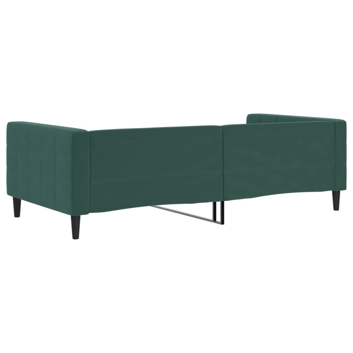 daybed 100x200 cm velour mørkegrøn