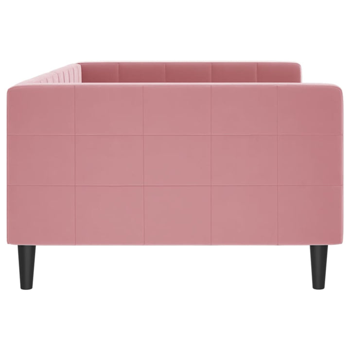 daybed 100x200 cm velour pink