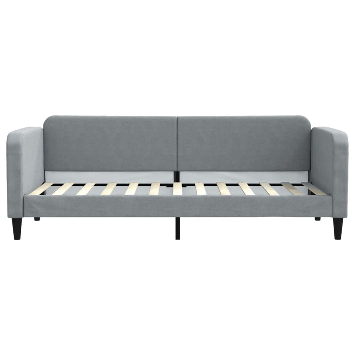 daybed 80x200 cm stof lysegrå