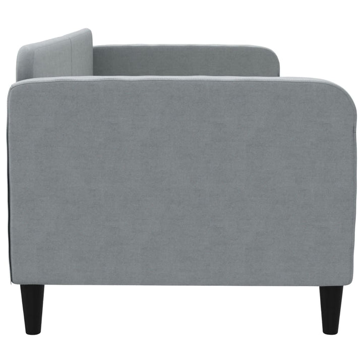 daybed 80x200 cm stof lysegrå