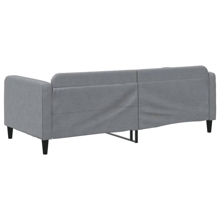 daybed 90x200 cm stof lysegrå