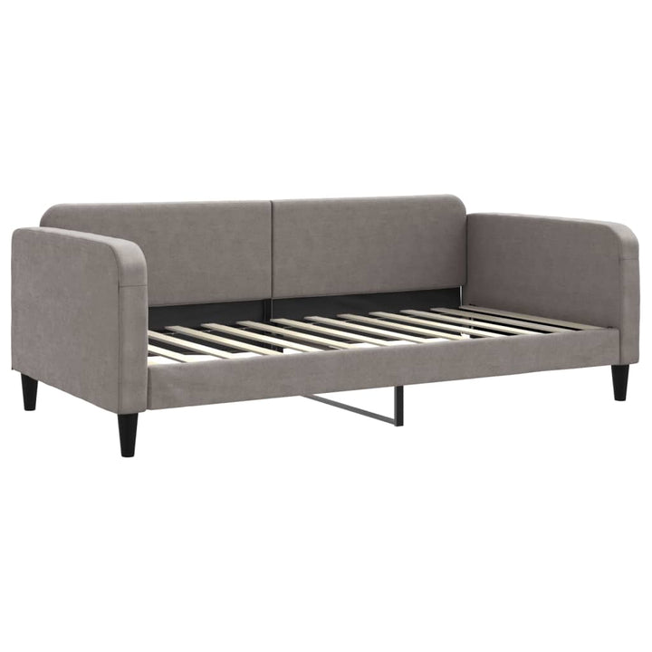 daybed 100x200 cm stof gråbrun