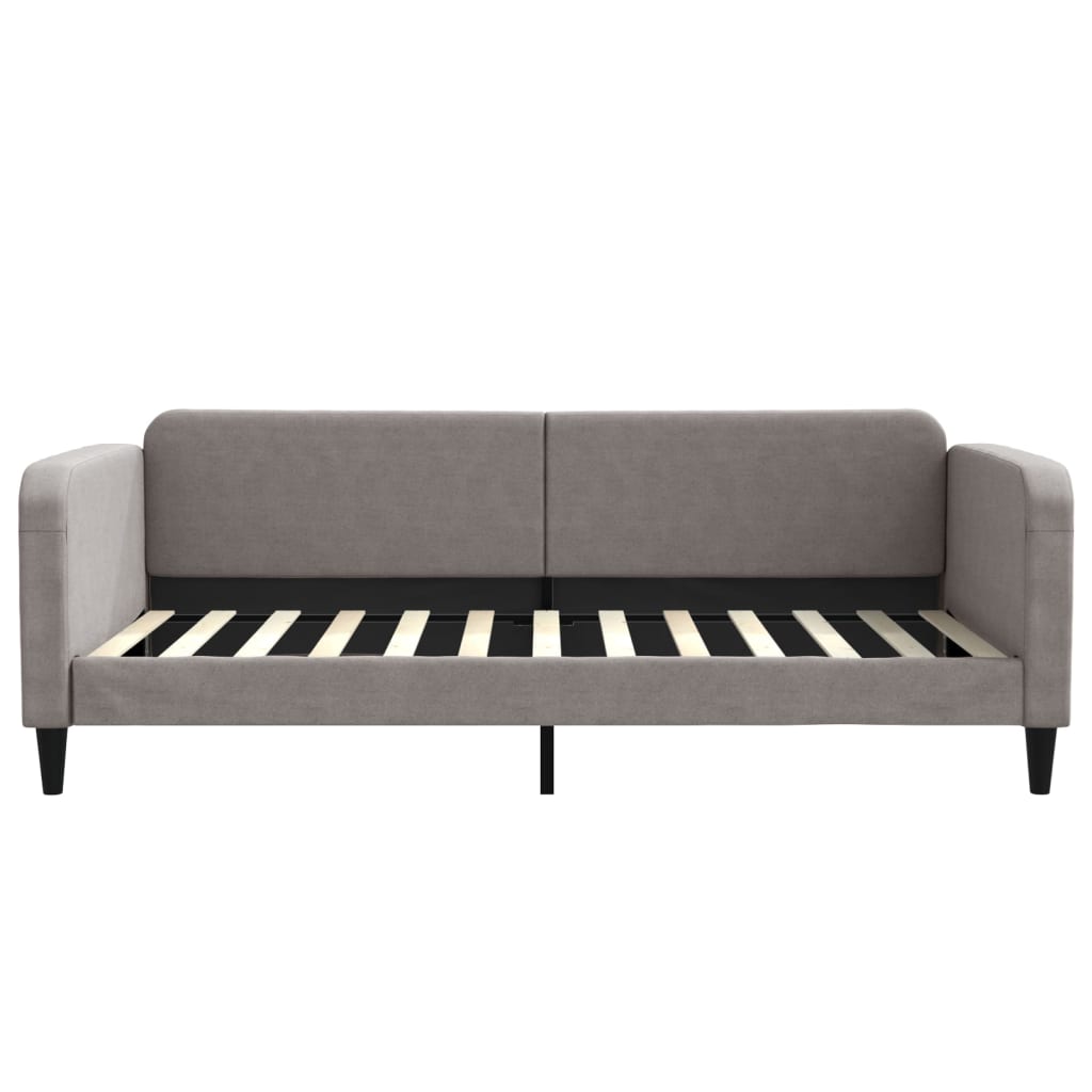 daybed 100x200 cm stof gråbrun