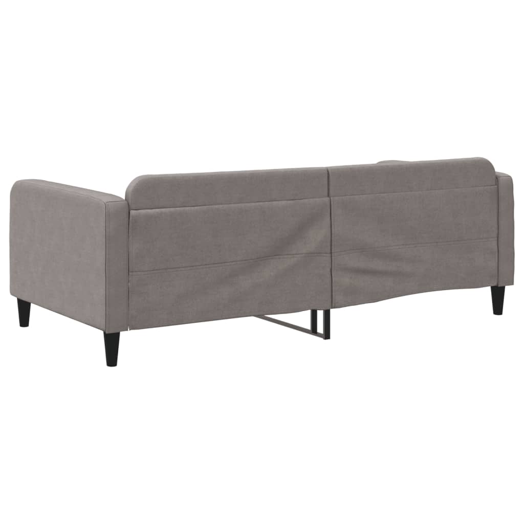 daybed 100x200 cm stof gråbrun