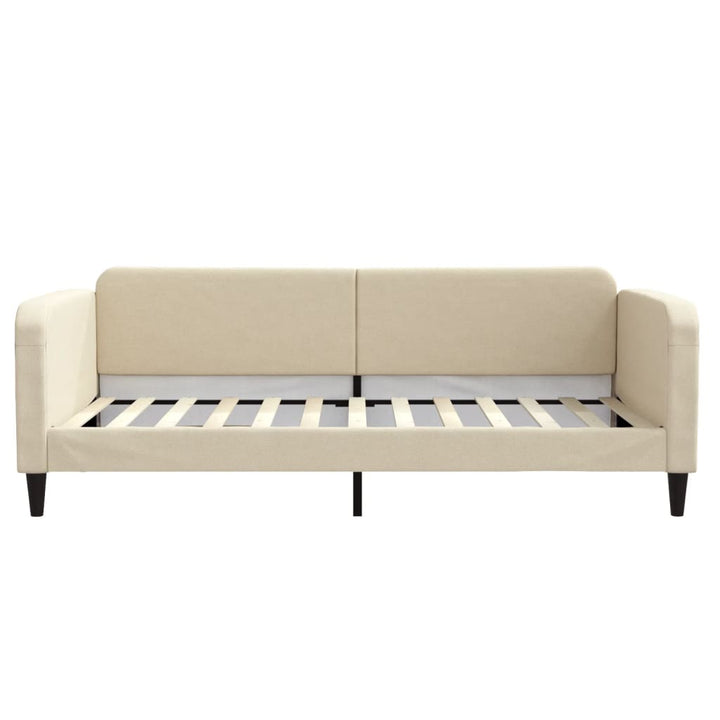 daybed 100x200 cm stof cremefarvet