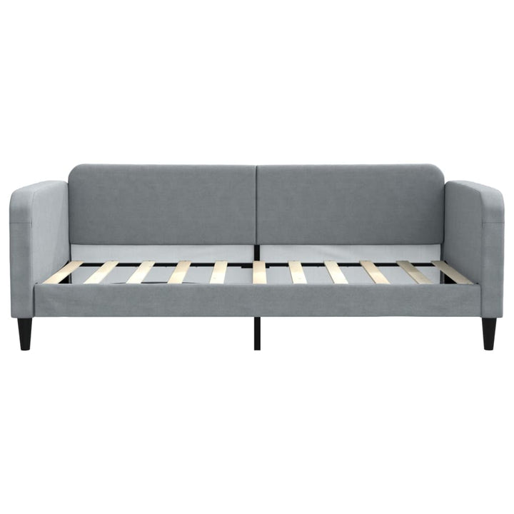 daybed 100x190 cm stof lysegrå