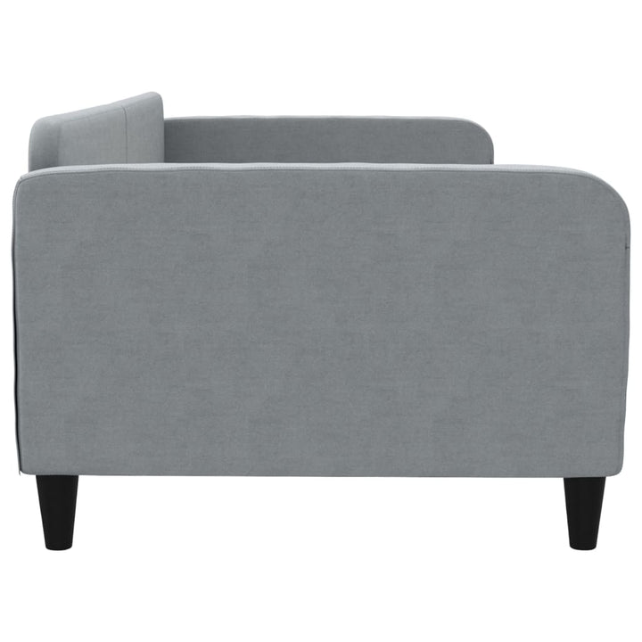 daybed 100x190 cm stof lysegrå