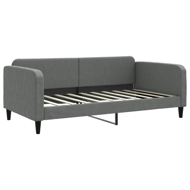 daybed 100x190 cm stof mørkegrå