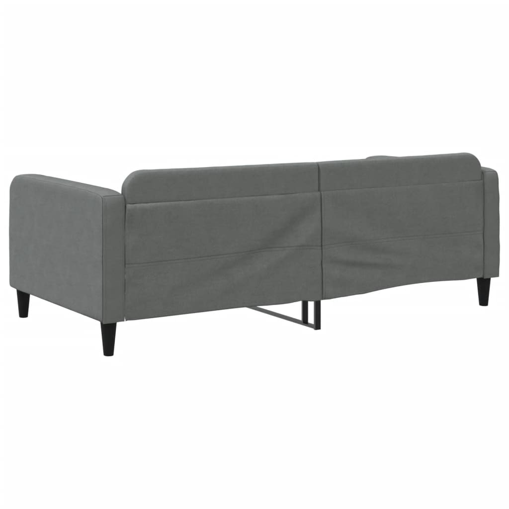 daybed 100x190 cm stof mørkegrå