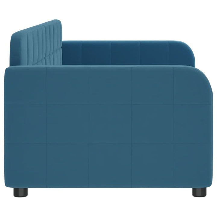daybed 80x200 cm velour blå