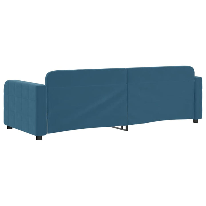 daybed 80x200 cm velour blå